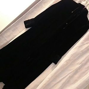 Long velvet cloak jacket